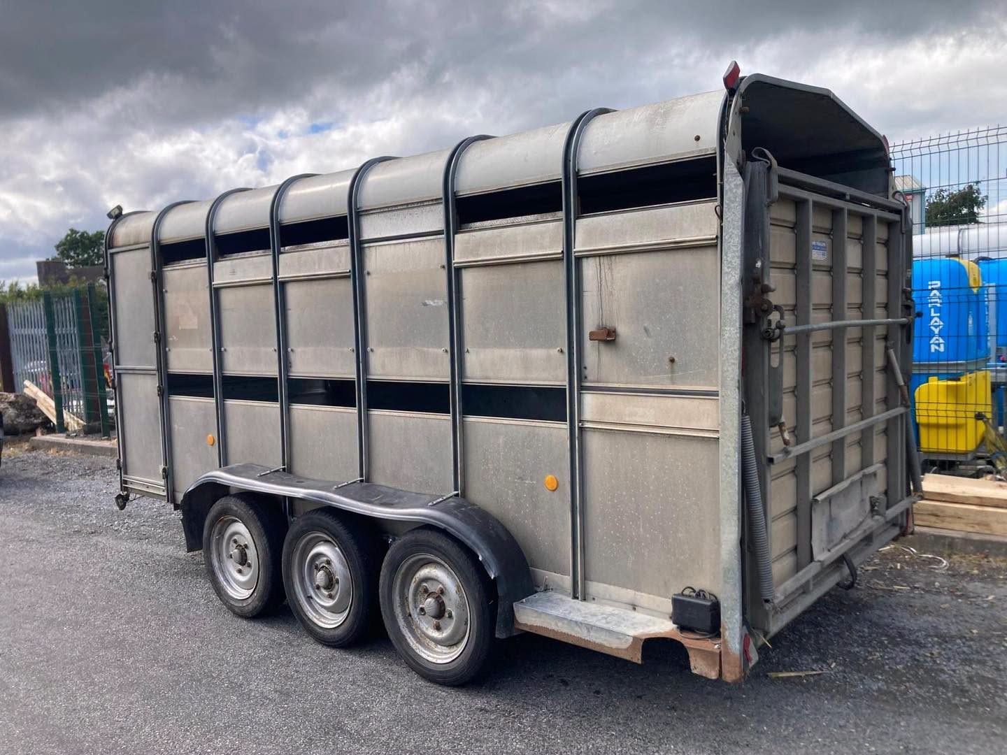 Trade sale- Sold soon- needs checked-Ifor Williams TA510-14 Tri with sheep decks